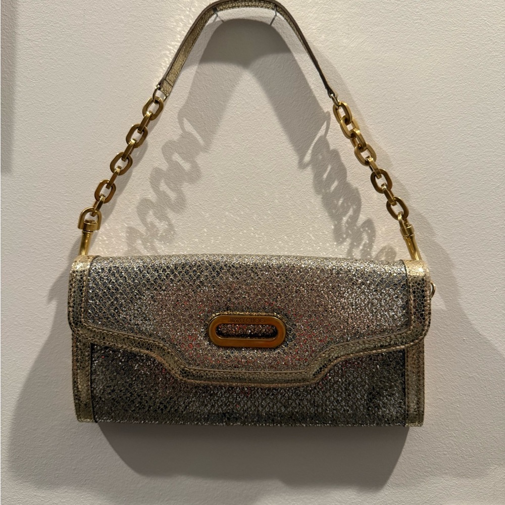 Brand new Jimmy Choo Elegant Silver and Gold Women's Bag (champagne) beautiful!